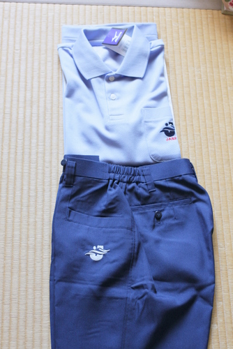 100％品質 ♥️日本水泳連盟　競技役員用ユニフォームポロシャツ＆スラックスセット ウエア(男性用)