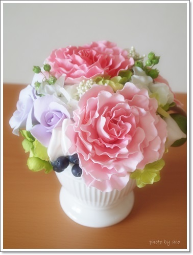 パステルカラーの可愛いお花のプレゼント 横浜アイシングクッキー シュガー教室 Acorne アコルネ