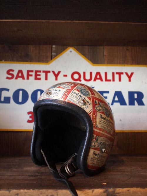 Protec ビンテージヘルメット プロテック バドワイザー オリンピア-
