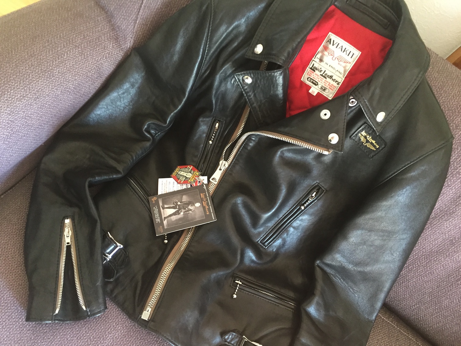 Lewis leathers / LIGHTNING 391 Tight Fit Sheep Skin perfect day