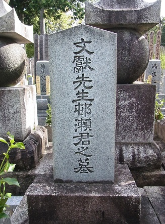 村瀬栲亭墓 (1)