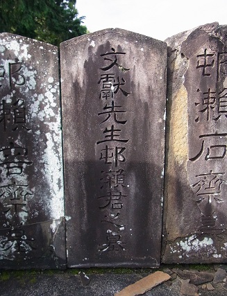 村瀬栲亭墓 (2)