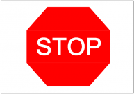 STOPの標識テンプレート・フォーマット・雛形
