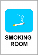 SMOKING_ROOMの張り紙テンプレート・フォーマット・雛形